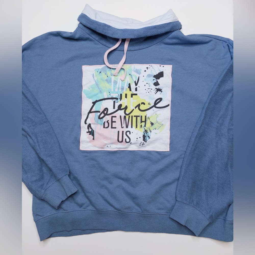Disney Parks Star Wars Galaxy’s Edge Cropped Light Sweatshirt Women’s XL